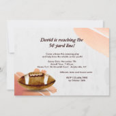 ウォーターカラーフットボール招待状 招待状 (正面)