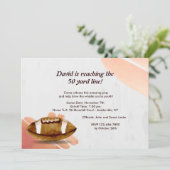 ウォーターカラーフットボール招待状 招待状 (スタンド正面)