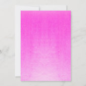 ウォーターカラーフラミンゴリタイアメントパーティの招待状 招待状 (裏面)