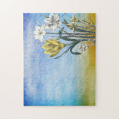 ウォーターカラーフラワーアートパズル ジグソーパズル (縦)