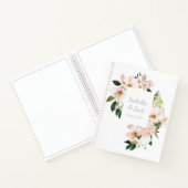 ウォーターカラーフラワーズゲストブック ノートブック (内部)