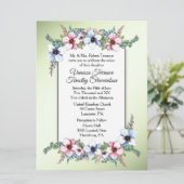 ウォーターカラーフラワーズシャイン結婚式招待状 招待状 (スタンド正面)