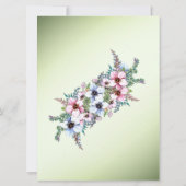 ウォーターカラーフラワーズシャイン結婚式招待状 招待状 (裏面)