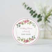 ウォーターカラーフラワーズブライダルシャワー 招待状 (スタンド正面)