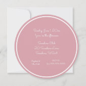 ウォーターカラーフラワーズブライダルシャワー 招待状 (裏面)