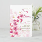 ウォーターカラーフラワーズ招待状 招待状 (スタンド正面)