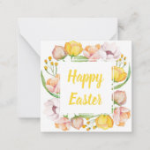 ウォーターカラーフラワー ノートカード (正面)