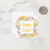 ウォーターカラーフラワー ノートカード (正面/裏面インサイチュ)