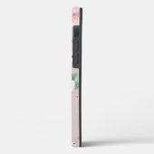 ウォーターカラーフラワー ローズゴールド モノグラム Case-Mate iPhoneケース (裏面 / 左)
