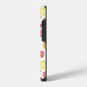 ウォーターカラーフルーツパターン iPhoneケース (左側面)