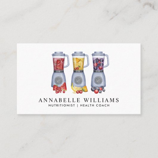 ウォーターカラーフルーツ栄養士栄養士 名刺 (正面)