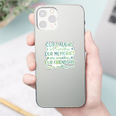 ウォーターカラーフレンドシップの引用 シール (スマートフォン)