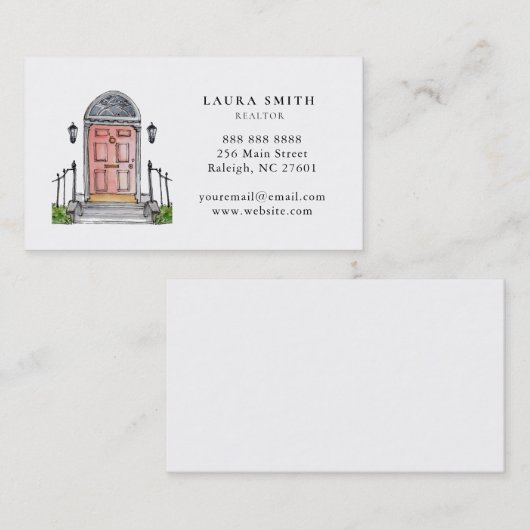 ウォーターカラーフロムドア実在エステートエージェント 名刺 (正面/裏面)