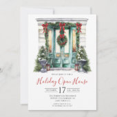 ウォーターカラーフロントドアホリデーオープンハウス 招待状 (正面)