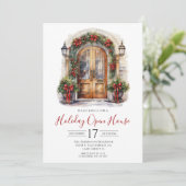 ウォーターカラーフロントドアホリデーオープンハウス 招待状 (スタンド正面)