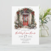 ウォーターカラーフロントドアホリデーオープンハウス 招待状 (スタンド正面)