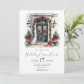 ウォーターカラーフロントドアホリデーオープンハウス 招待状 (スタンド正面)