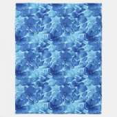 ウォーターカラーフローラコージー心地よいとスタイル フリースブランケット (正面)