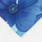 ウォーターカラーフローラコージー心地よいとスタイル フリースブランケット (角)