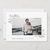 ウォーターカラーフローラハッピーハヌカー シーズンカード (正面)