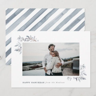 ウォーターカラーフローラハッピーハヌカー シーズンカード