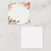 ウォーターカラーフローラパステル エンクロージャーカード (正面/裏面)