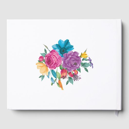 ウォーターカラーフローラフィエスタキンセアニラ ゲストブック (裏面)