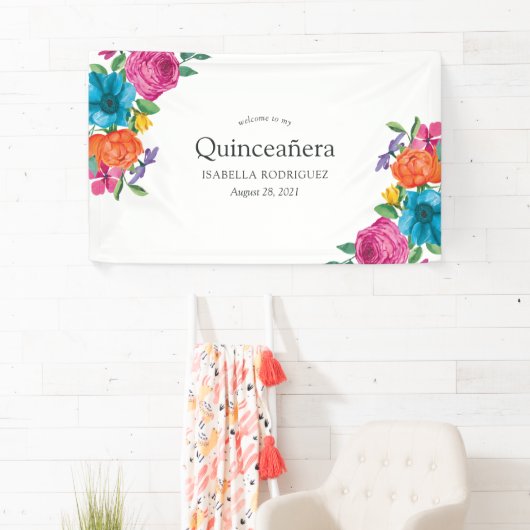 ウォーターカラーフローラフィエスタキンセアニラ 横断幕 (インサイチュ)