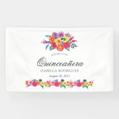 ウォーターカラーフローラフィエスタキンセアニラ 横断幕 (横)