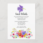 ウォーターカラーフローラフィエスタゲスト詳細 エンクロージャーカード (正面)