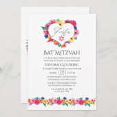 ウォーターカラーフローラフェスタバルミツワー 招待状 (正面/裏面)