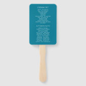 ウォーターカラーフローラフェスタ結婚式 プログラム ハンドファン (裏面)