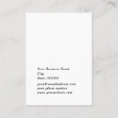 ウォーターカラーフローラブティックジュエリーイヤリングディスプレイ 名刺 (裏面)