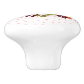 ウォーターカラーフローラブーケデザイン セラミックノブ (側面)