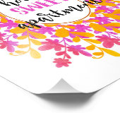 ウォーターカラーフローラホームスイートアパートメントウォールアート フォトプリント (角)