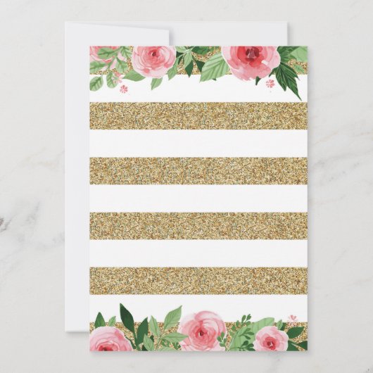 ウォーターカラーフローラマザーズデイブランチ招待状 招待状 (裏面)