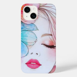 ウォーターカラーフローラルウーマン  美しいデザインのスマホケース Case-Mate iPhone 14ケース
