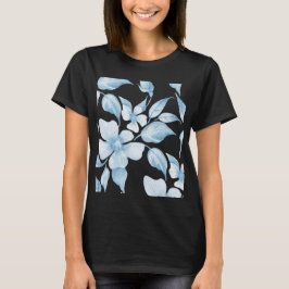 ウォーターカラーフローラルブーケ 女性用Tシャツ Tシャツ