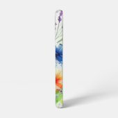ウォーターカラーフローラル 野の花 女性らしい トレンディー SAMSUNG GALAXYケース (左側面)