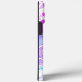 ウォーターカラーフローラル 鲜やかピンク スクリプトネーム Case-Mate iPhoneケース (裏面 / 右)