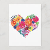 ウォーターカラーフローラ結婚フィエスタズゲスト詳細 エンクロージャーカード (裏面)