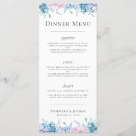 ウォーターカラーフローラ&ウッドファームハウス素朴ディナー メニュー