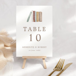 ウォーターカラーブックテーマ結婚ズ テーブルナンバー