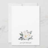 ウォーターカラーブライダルブルンチブーケ 招待状 (裏面)