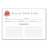 ウォーターカラーブラウニーサンデブライダルシャワーレシピ テーブルナンバー (正面)