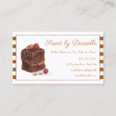 ウォーターカラーブラウニーベーカリースイーツ 名刺 (正面)