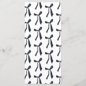 ウォーターカラーブラックボウ誕生日ディナー メニュー (裏面)