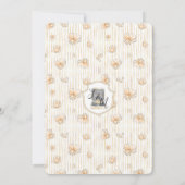 ウォーターカラーブルネットブライドブライダルシャワー 招待状 (裏面)