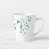 ウォーターカラーブルーオーキッドマグ カフェラテマグ (右)