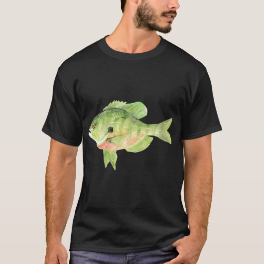 ウォーターカラーブルーギルフィッシュ Tシャツ (正面)